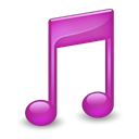 Sidebar Music Purple icon
